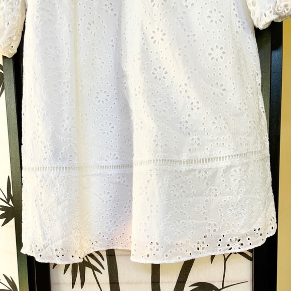 Banana Republic Eyelet Puff Sleeve Dress - Picture 6 of 10